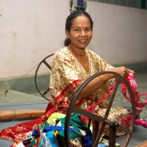 Wholesale Upcycled Sari Coasters - Image 6