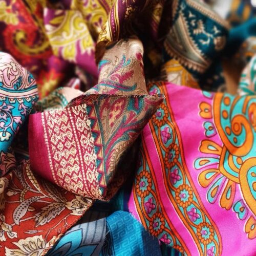 Wholesale Upcycled Sari Yoga Mat Bag - Image 2