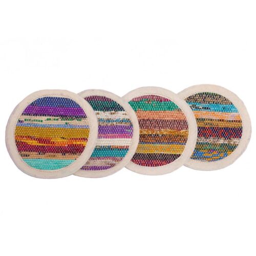 Wholesale Upcycled Sari Coasters - Image 2
